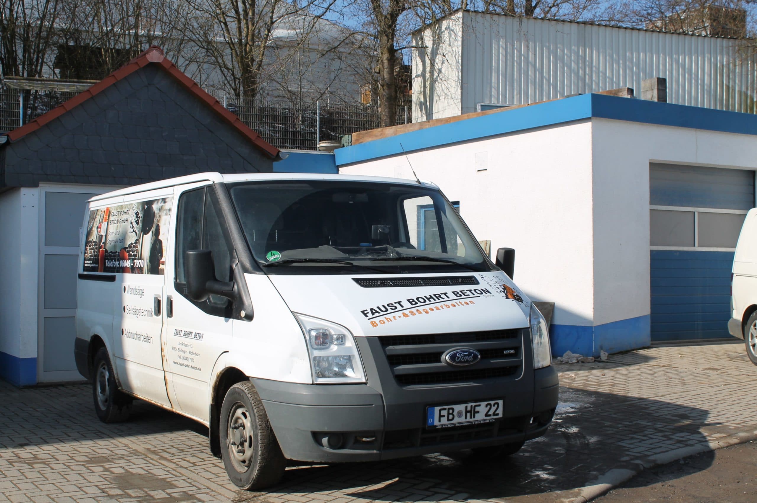 Faust bohrt Beton Fuhrpark 2