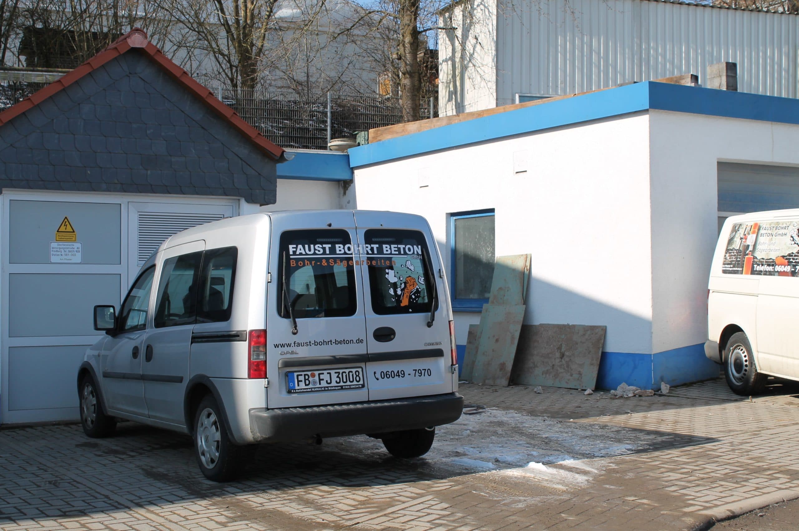Faust bohrt Beton Fuhrpark 3